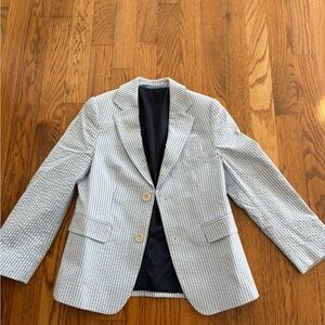 Vineyard Vines Blue and White Striped Blazer